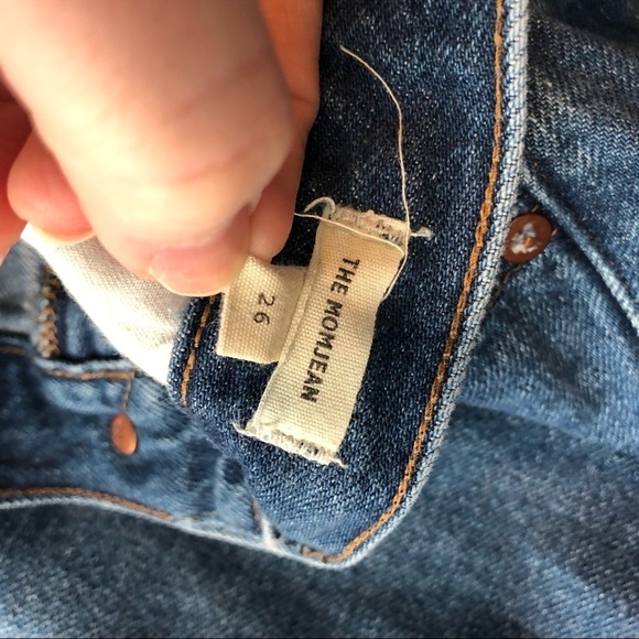 MADEWELL The Momjean 26 High Rise Denim 100% Cotton Mom Jeans Medium Wash AA585 - Picture 5 of 7